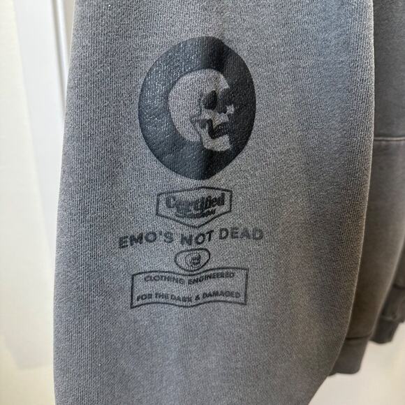 Independent Trading Co Emos Not Dead Hoodie XL Gray Sad Until The End Streetwear - Picture 5 of 8